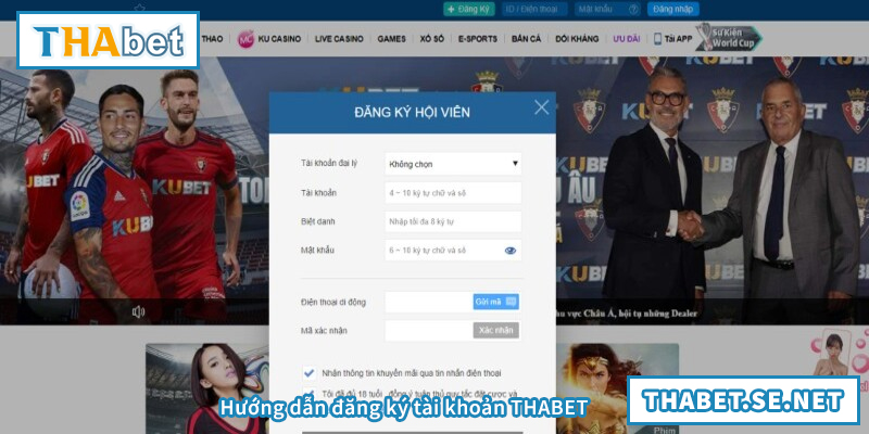 Hướng dẫn nạp tiền THABET chi tiết